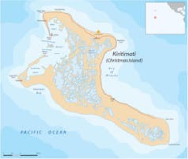 Map of Kiritimati